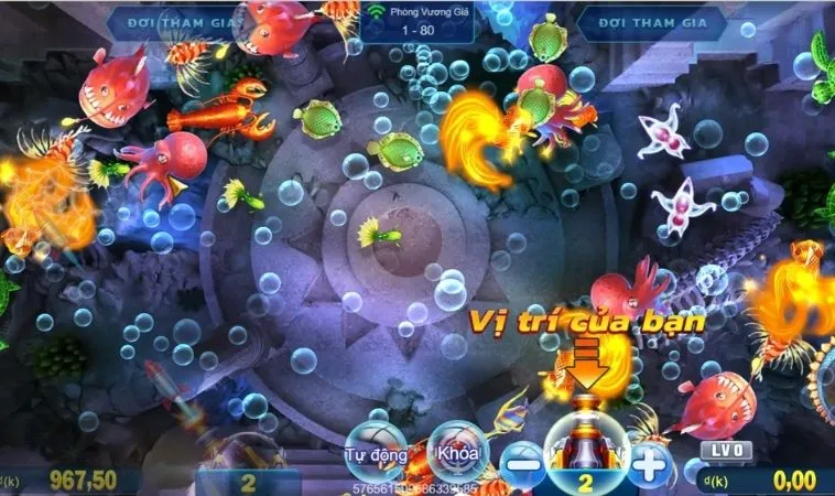Giao diện chơi Bắn Cá Royal Fishing tại JJ88