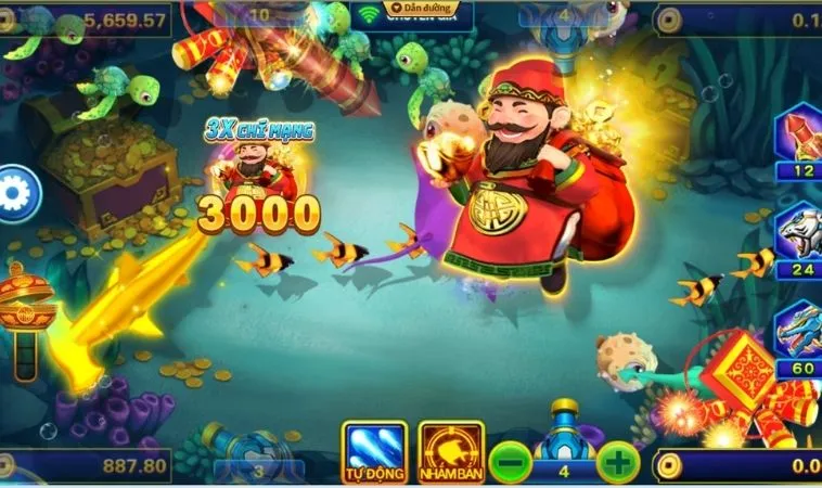 Giao diện chơi Bắn Cá Thần Tài JJ88